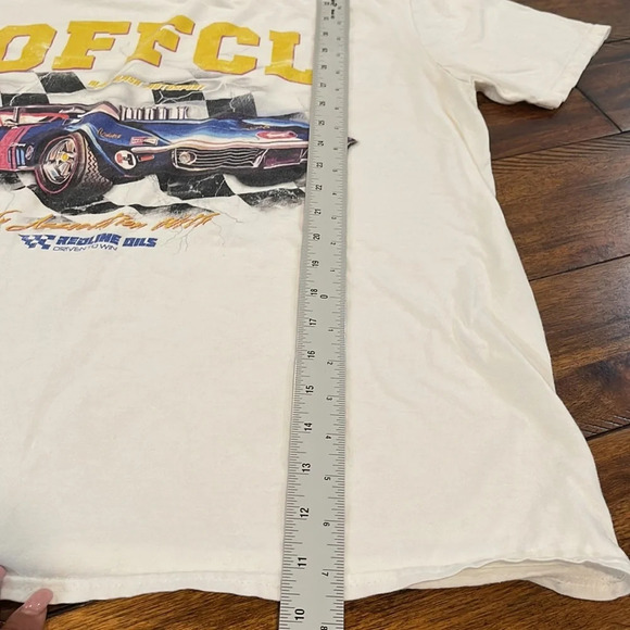 BoobooMAN auto sport race car white T-shirt size S - Picture 10 of 12